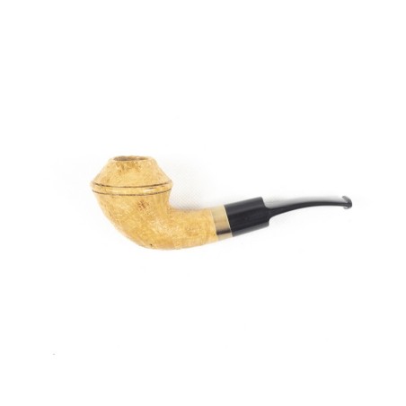 PIPA VOLKAN SABBIATA NATURALE HALF BENT BULLDOG
