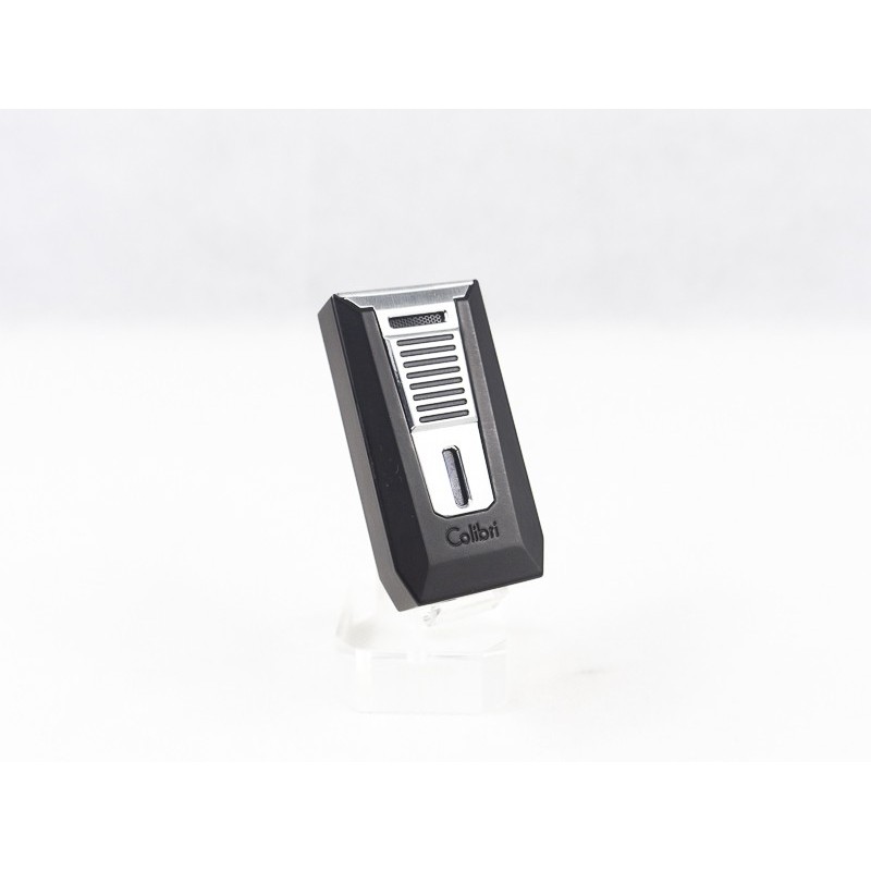 ACCENDINO COLIBRÌ SLIDE LI850T CON BUCASIGARI NERO E CROMO