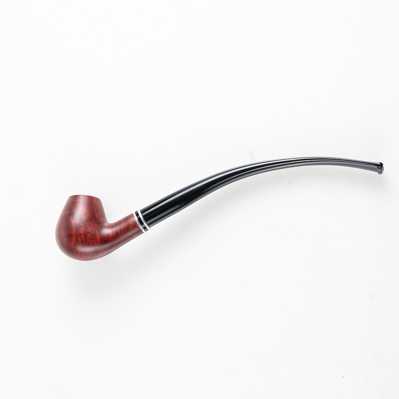 PIPA TALAMONA LISCIA DOPPIO BOCCHINO rif. 545 CHURCHWARDEN BENT BRANDY PIPA TALAMONA LISCIA DOPPIO BOCCHINO rif. 545 CHURCHWARDEN BENT BRANDY