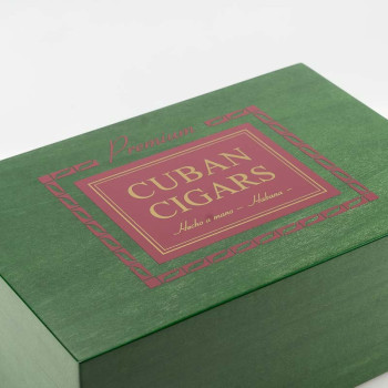 HUMIDOR GENTILI BOLIVAR VERDE SERIGRAFIA VINACCIA