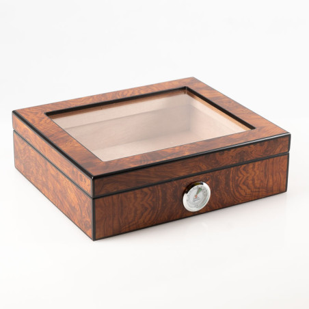 HUMIDOR LUBINSKI CON SET CIGAR RADICA OLMO MATT