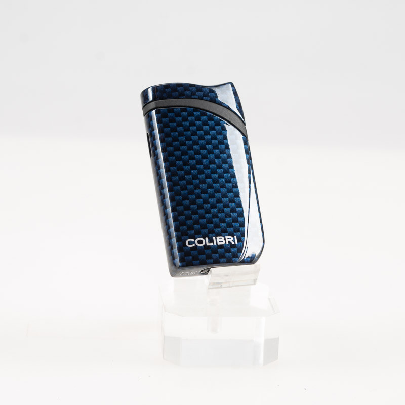 ACCENDINO COLIBRÌ FALCON CARBON FIBER METALLIC BLU
