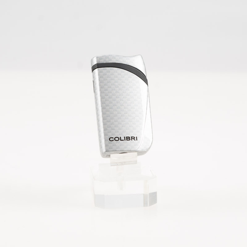 ACCENDINO COLIBRÌ FALCON CARBON FIBER METALLIC CROMO