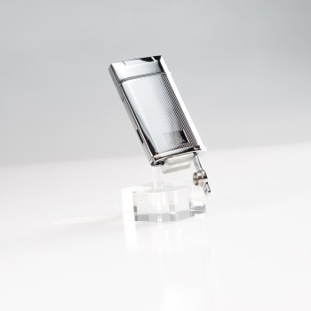 ACCENDINO LUBINSKI TORINO JET FLAME - CROMO LINEE VERTICALI CON BUCASIGARI