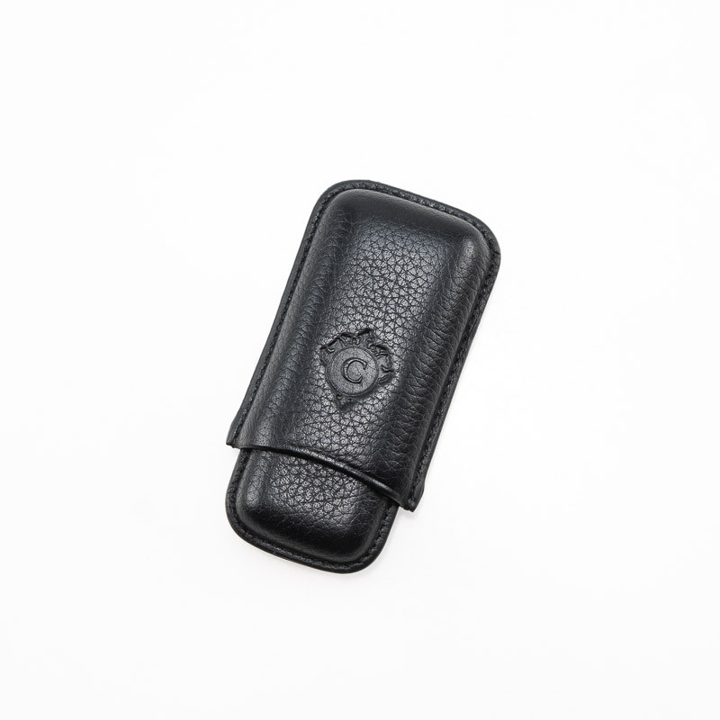 PORTASIGARI DA TASCA CARTUJANO TOSCANO NERO 2 POSTI