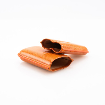 PORTASIGARI DA TASCA CARTUJANO TOSCANO ARANCIONE SAFFIANO 2 POSTI