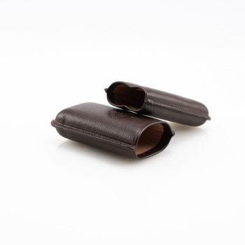 PORTASIGARI DA TASCA CARTUJANO TOSCANO TESTA MORO SAFFIANO 2 POSTI