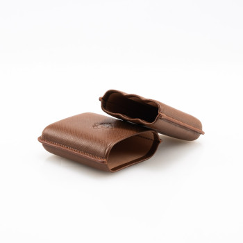 PORTASIGARI DA TASCA CARTUJANO TOSCANO COLOR CUOIO SAFFIANO 3 POSTI