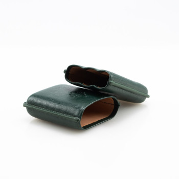 PORTASIGARI DA TASCA CARTUJANO TOSCANO VERDE SAFFIANO 3 POSTI