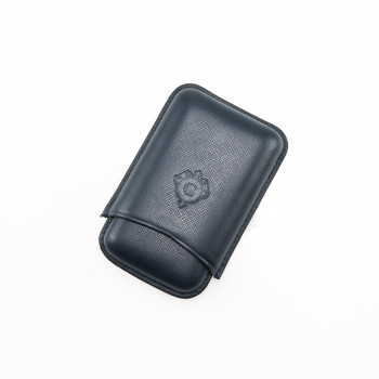 PORTASIGARI DA TASCA CARTUJANO TOSCANO BLU SAFFIANO 3 POSTI