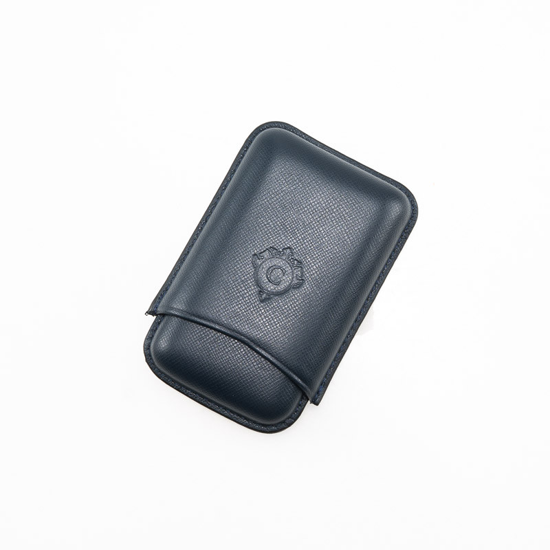 PORTASIGARI DA TASCA CARTUJANO TOSCANO BLU SAFFIANO 3 POSTI