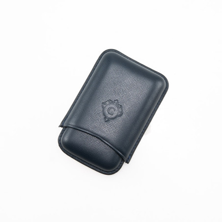 PORTASIGARI DA TASCA CARTUJANO TOSCANO BLU SAFFIANO 3 POSTI