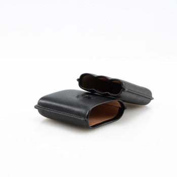 PORTASIGARI DA TASCA CARTUJANO TOSCANO NERO SAFFIANO 3 POSTI