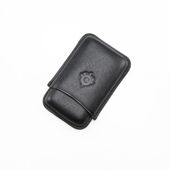 PORTASIGARI DA TASCA CARTUJANO TOSCANO NERO SAFFIANO 3 POSTI