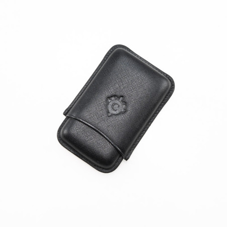 PORTASIGARI DA TASCA CARTUJANO TOSCANO NERO SAFFIANO 3 POSTI