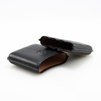 PORTASIGARI DA TASCA CARTUJANO TOSCANO NERO 4 POSTI