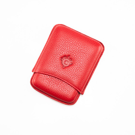 PORTASIGARI DA TASCA CARTUJANO TOSCANO ROSSO RUBINO 4 POSTI