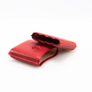 PORTASIGARI DA TASCA CARTUJANO TOSCANO ROSSO RUBINO 4 POSTI