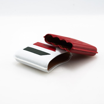 PORTASIGARI DA TASCA CARTUJANO TOSCANO ITALIA BIANCO E ROSSO 4 POSTI