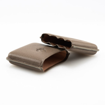 PORTASIGARI DA TASCA CARTUJANO TOSCANO FANGO 4 POSTI