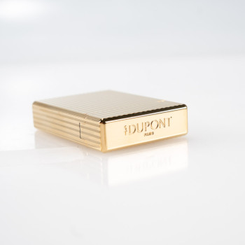 ACCENDINO DUPONT LINEA 1 ORO LINEE VERTICALI