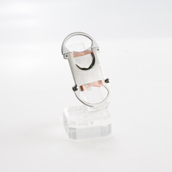 TAGLIASIGARI ELIE BLEU ACCIAIO INSERTI MADREPERLA ROSA