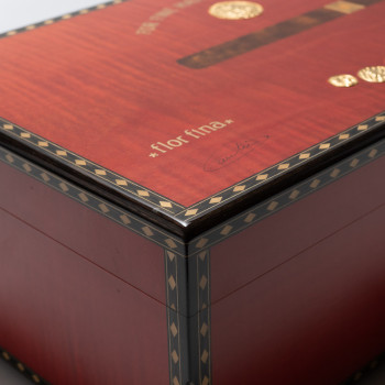 HUMIDOR ELIE BLEU SYCOMORE ONDÉ ROUGE