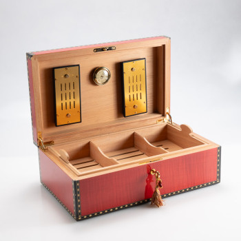 HUMIDOR ELIE BLEU SYCOMORE ONDÉ ROUGE