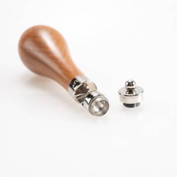 BUCASIGARI ELIE BLEU LEGNO PREGIATO GRANDE FIN. CROMO LUCIDE CON BASE