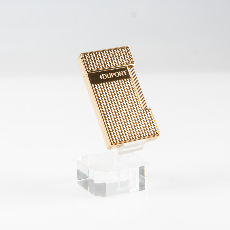 ACCENDINO DUPONT SLIMMY PUNTA DI DIAMANTE ORO