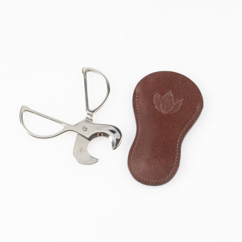 FORBICI TAGLIASIGARI TOSCANO CROMO CON ASTUCCIO