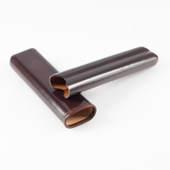 PORTASIGARI DA TASCA TOSCANO LUNGO MARRONE 2 POSTI