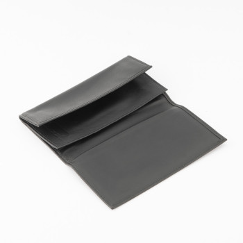 BUSTA PORTATABACCO SASIENI ROLL UP NAPPA NERA