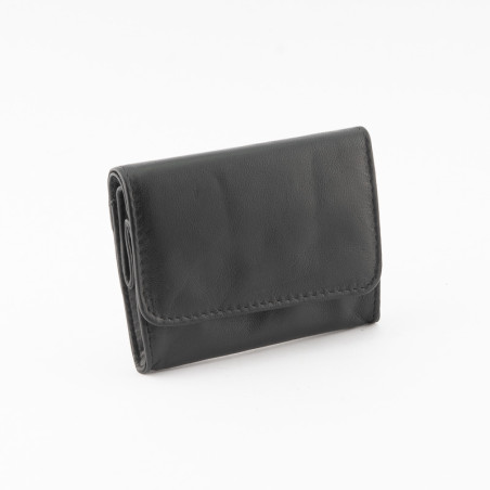 BUSTA PORTATABACCO SASIENI BOX NAPPA NERA CALAMITA