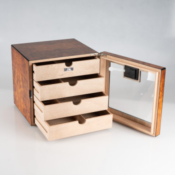 VETRINETTA LUBINSKI 4 CASSETTI OLMO OPACO