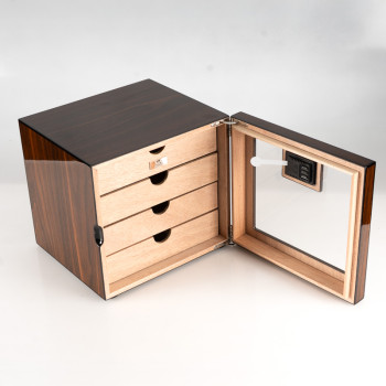 VETRINETTA LUBINSKI 4 CASSETTI NOCE