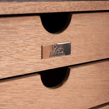 VETRINETTA LUBINSKI 4 CASSETTI NOCE