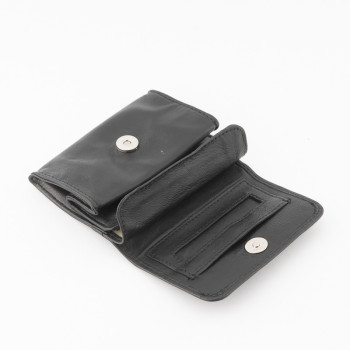 BUSTA PORTATABACCO SASIENI BOX NAPPA NERA CALAMITA