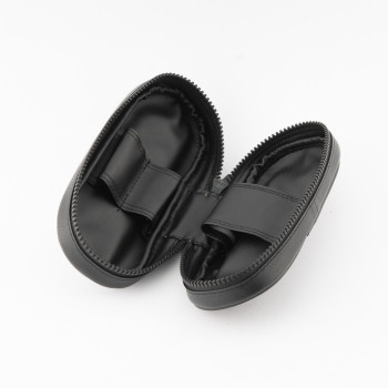 BUSTA PORTAPIPE SASIENI A BAULETTO NAPPA NERA - 2 PIPE