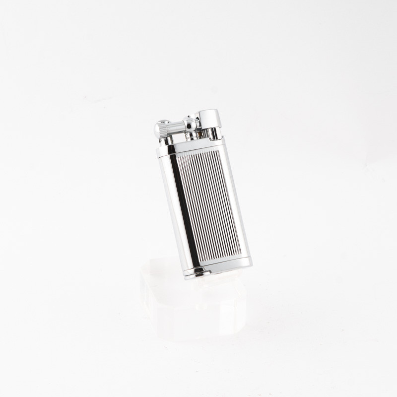 ACCENDINO LUBINSKI PER PIPA PROFESSOR - CROMO LINEE VERTICALI CON PIGINO