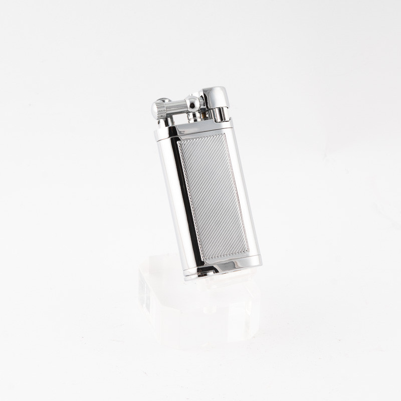 ACCENDINO LUBINSKI PER PIPA PROFESSOR - CROMO LINEE DIAGONALI CON PIGINO