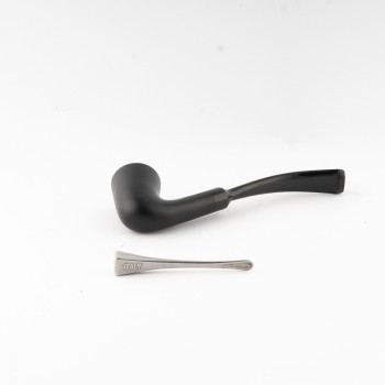 PIPA MY WAY LADY PIPE LISCIA NERA BENT DUBLIN