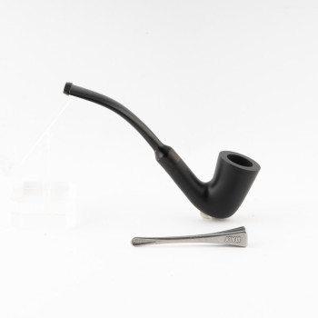 PIPA MY WAY LADY PIPE LISCIA NERA BENT DUBLIN