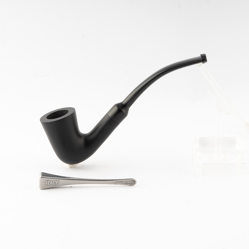 PIPA MY WAY LADY PIPE LISCIA NERA BENT DUBLIN