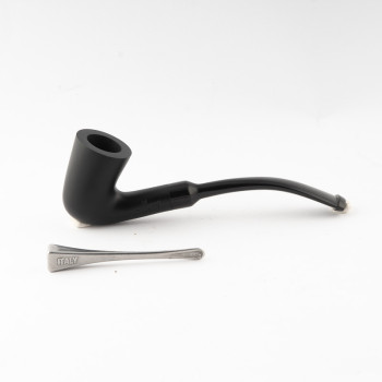 PIPA MY WAY LADY PIPE LISCIA NERA BENT DUBLIN