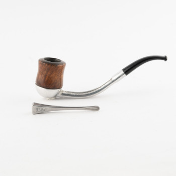 PIPA RODATA FALCON AN6 FULL BENT BILLIARD - CANNELLO E BASE METALLO