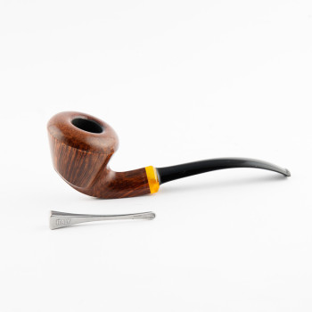 PIPA RODATA W.Ø. LARSEN STRAIGHT GRAIN SENZA NUMERAZIONE ANNI ’60 FREEHAND - INSERTO COLOR AMBRA