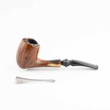 PIPA RODATA SAVINELLI NONPAREIL 9408 BENT EGG PICKAXE RIM BARKTOP - INSERTO CORNO