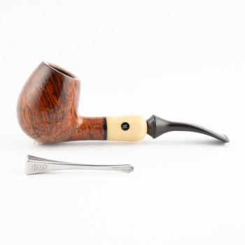 PIPA RODATA BUTZ CHOQUIN MAÎTRE PIPIER DE LUXE FAIT MAIN BENT APPLE - INSERTO CORNO