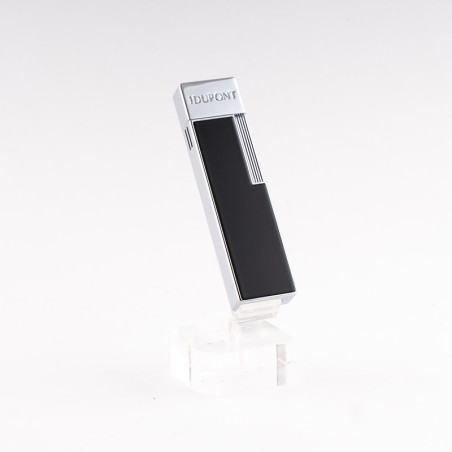 ACCENDINO DUPONT TWIGGY LACCATO NERO - FINITURE CROMATE